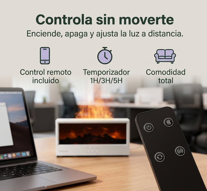 Aurelle — Difusor de Llama y Aromaterapia con Humidificador
