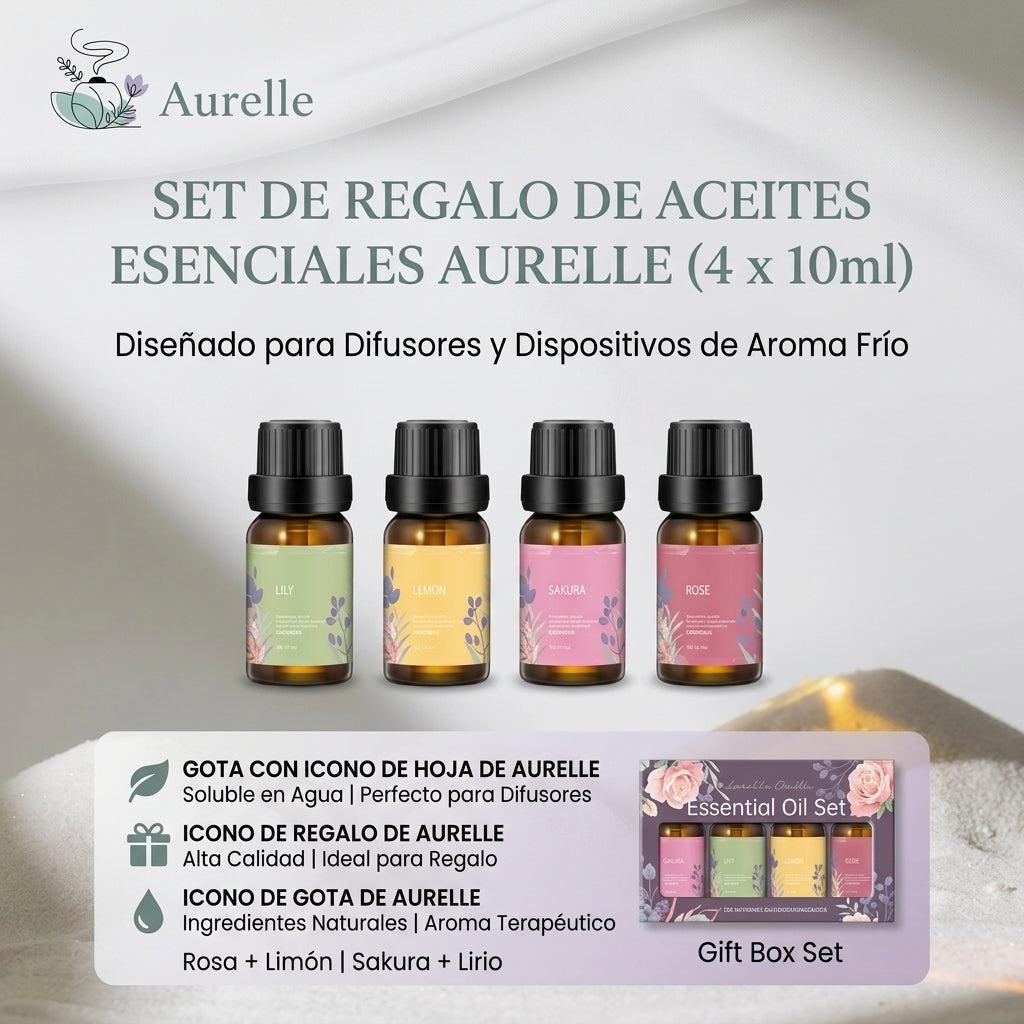 Aurelle — Difusor de Llama y Aromaterapia con Humidificador