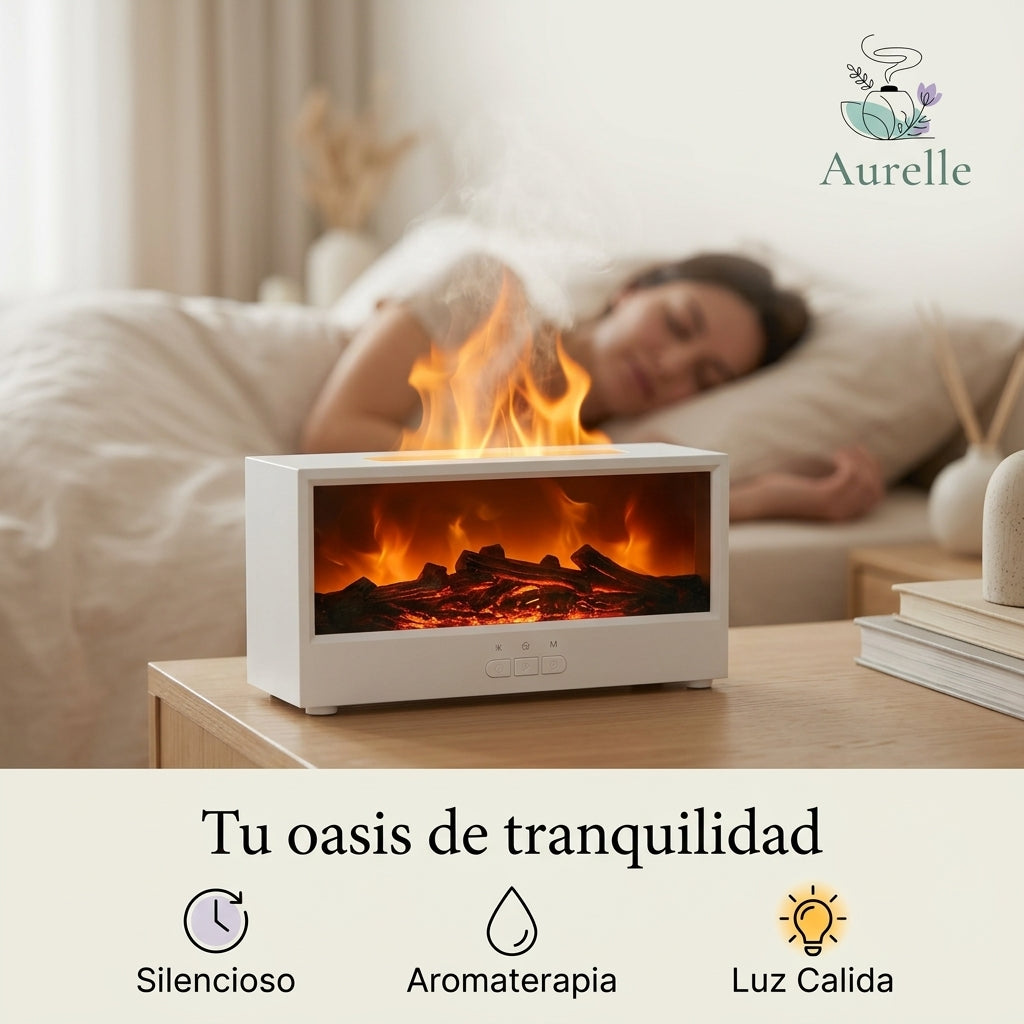 Aurelle — Difusor de Llama y Aromaterapia con Humidificador