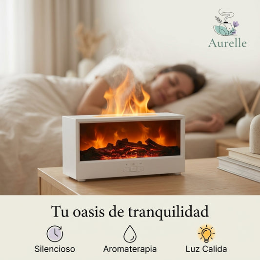 Aurelle — Difusor de Llama y Aromaterapia con Humidificador